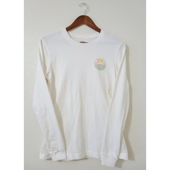 VANS Off The Wall White Long Sleeve Hawaii Edition Volcano SZ S RARE - Picture 1 of 4
